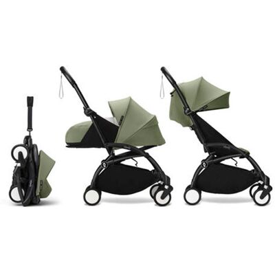 STOKKE - Poussette Yoyo 3 Pack 0 Et 6 Olive Cadre Noir Stokke Noir - Publicité STOKKE - Poussette Yoyo 3 Pack 0 Et 6 Olive Cadre Noir Stokke Noir - Publicité