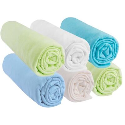 EASY DORT Drap housse 50x100 Bébé Coton OCÉAN (Lot de 6) Bleu - Publicité EASY DORT Drap housse 50x100 Bébé Coton OCÉAN (Lot de 6) Bleu - Publicité