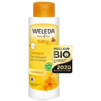 Lait Nettoyant Bébé et Enfant Weleda - Calendula - 400ml - Publicité Lait Nettoyant Bébé et Enfant Weleda - Calendula - 400ml - Publicité