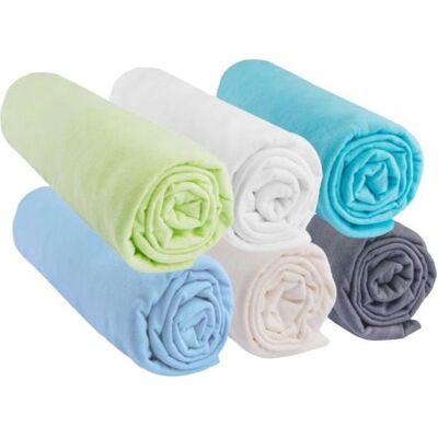 Easy Dort - OCÉAN - Jersey coton - 60x120 - Fitted Sheet - Publicité Easy Dort - OCÉAN - Jersey coton - 60x120 - Fitted Sheet - Publicité