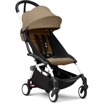STOKKE - Poussette YOYO 3 Pack 6+ Toffee Cadre Blanc Blanc - Publicité STOKKE - Poussette YOYO 3 Pack 6+ Toffee Cadre Blanc Blanc - Publicité