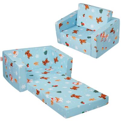 Fauteuil pour Enfants Pliable-VEVOR-en Éponge 25D Haute Densité Souple et Confortable et Housse en Tissu de Flanelle-Bleu Bleu - Publicité Fauteuil pour Enfants Pliable-VEVOR-en Éponge 25D Haute Densité Souple et Confortable et Housse en Tissu de Flanelle-Bleu Bleu - Publicité