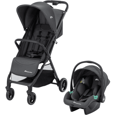 BÉBÉ CONFORT Bebeconfort Azur Duo poussette canne compacte 0-3 ans (15 kg) pliage automatique à une main panier spacieux Mineral Graphite Gris - Publicité BÉBÉ CONFORT Bebeconfort Azur Duo poussette canne compacte 0-3 ans (15 kg) pliage automatique à une main panier spacieux Mineral Graphite Gris - Publicité