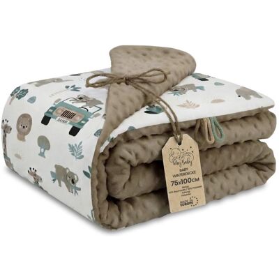 TOTSY BABY Couverture bebe naissance hiver 75x100 cm - plaid chaud en tissu peluche pour poussette et lit bébé Blanc - Publicité TOTSY BABY Couverture bebe naissance hiver 75x100 cm - plaid chaud en tissu peluche pour poussette et lit bébé Blanc - Publicité