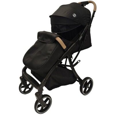 NANIA - Poussette canne compacte - Lexy - Pack complet (protège-jambes + habillage pluie) - 4 roues - Noir Noir - Publicité NANIA - Poussette canne compacte - Lexy - Pack complet (protège-jambes + habillage pluie) - 4 roues - Noir Noir - Publicité