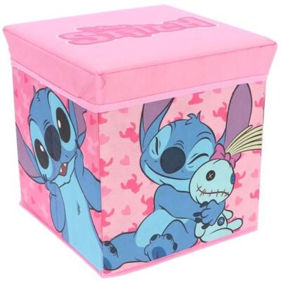 Pouf Coffre de rangement à jouets Lilo & Stitch chambre fille enfant Disney banc et malle Box Rose - Publicité Pouf Coffre de rangement à jouets Lilo & Stitch chambre fille enfant Disney banc et malle Box Rose - Publicité