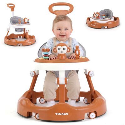 Twinky® Babywalker 3-en-1 Marron Trotteur Bébé Évolutif & Luxe Trottinette Tapis Pieds & Poignée Premiers Pas Ludiques Marron - Publicité Twinky® Babywalker 3-en-1 Marron Trotteur Bébé Évolutif & Luxe Trottinette Tapis Pieds & Poignée Premiers Pas Ludiques Marron - Publicité