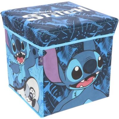 Pouf Coffre de rangement à jouets Lilo & Stitch chambre enfant Disney banc et malle Box Bleu - Publicité Pouf Coffre de rangement à jouets Lilo & Stitch chambre enfant Disney banc et malle Box Bleu - Publicité