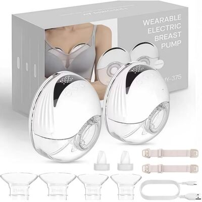 OEM Tire-lait électrique mains libres 2 pack - 4 modes&12 niveaux daspiration - Silencieux Blanc - Publicité OEM Tire-lait électrique mains libres 2 pack - 4 modes&12 niveaux daspiration - Silencieux Blanc - Publicité