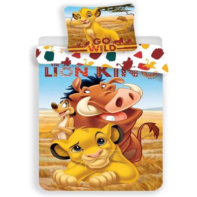 Parure lit Housse de couette Disney Le Roi Lion pour enfants 100x135cm réversible Blanc - Publicité Parure lit Housse de couette Disney Le Roi Lion pour enfants 100x135cm réversible Blanc - Publicité