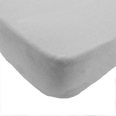 Babycalin Drap housse pour berceau - 83 x 50 cm - Jersey carde 130gr/m² 100% coton bio - Gris Gris - Publicité Babycalin Drap housse pour berceau - 83 x 50 cm - Jersey carde 130gr/m² 100% coton bio - Gris Gris - Publicité