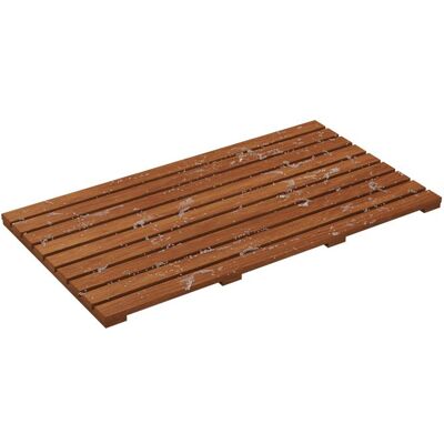 EKESOR Tapis salle de bain en bois teck -tapis de douche antidérapant -tapis baignoire antidérapant 80 x 48 cm Marron - Publicité EKESOR Tapis salle de bain en bois teck -tapis de douche antidérapant -tapis baignoire antidérapant 80 x 48 cm Marron - Publicité