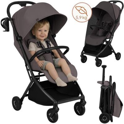 Poussette ultra-compacte LIONELO Sia - Ultra légère: 5 9 kg - Compatible avion - Jusquà 22kg - Moustiquaire - Gris perle Beige - Publicité Poussette ultra-compacte LIONELO Sia - Ultra légère: 5 9 kg - Compatible avion - Jusquà 22kg - Moustiquaire - Gris perle Beige - Publicité