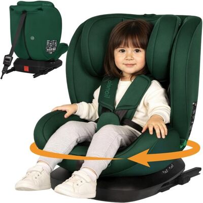 Siège auto 360° LIONELO Bastiaan i-Size - Base pivotante - ISOFIX - 40-150 cm - 0 à 12 ans - Inclinable - Groupe 0/1/2/3 - Vert Vert - Publicité Siège auto 360° LIONELO Bastiaan i-Size - Base pivotante - ISOFIX - 40-150 cm - 0 à 12 ans - Inclinable - Groupe 0/1/2/3 - Vert Vert - Publicité