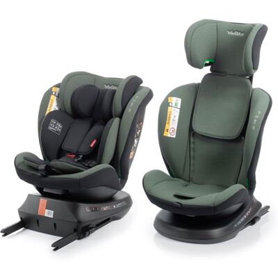 Siège auto - BABYAUTO - Sigma IFix Vivitta - Groupe 0/1/2/3 - 40/150 cm - Isofix + Top tether - Pivotant 360° - Inclinable - Vert Vert - Publicité Siège auto - BABYAUTO - Sigma IFix Vivitta - Groupe 0/1/2/3 - 40/150 cm - Isofix + Top tether - Pivotant 360° - Inclinable - Vert Vert - Publicité