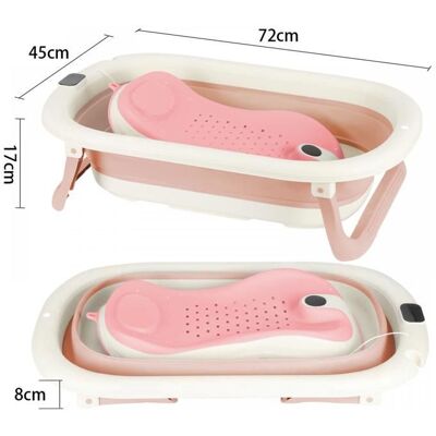 Baignoire Enfant Pliable Évolutive VIVOLILVAvec ThermomètreDrainage Rapide Poignées ErgonomiquesPour Bébé 0-Nouveau Rose - Publicité Baignoire Enfant Pliable Évolutive VIVOLILVAvec ThermomètreDrainage Rapide Poignées ErgonomiquesPour Bébé 0-Nouveau Rose - Publicité