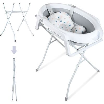 N/A Baignoire bébé pliable avec support pour nouveau-nés et tout-petits baignoire bébé avec support Gris Jusqu à 10 kg Gris - Publicité N/A Baignoire bébé pliable avec support pour nouveau-nés et tout-petits baignoire bébé avec support Gris Jusqu à 10 kg Gris - Publicité