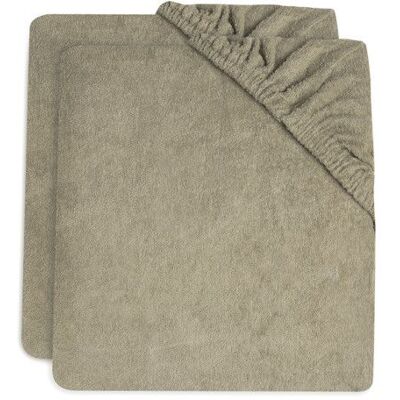 JOLLEIN Housse matelas à langer Éponge 75x85cm Olive Green - 2 Unités - Publicité JOLLEIN Housse matelas à langer Éponge 75x85cm Olive Green - 2 Unités - Publicité