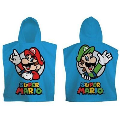 Poncho de bain SUPER MARIO cape Luigi serviette de plage enfant - Publicité Poncho de bain SUPER MARIO cape Luigi serviette de plage enfant - Publicité