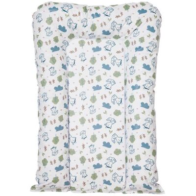 Babycalin - Matelas à langer bébé Flocons Greenland Renards - Matelas à langer pour bébé 50x70 cm Bleu - Publicité Babycalin - Matelas à langer bébé Flocons Greenland Renards - Matelas à langer pour bébé 50x70 cm Bleu - Publicité