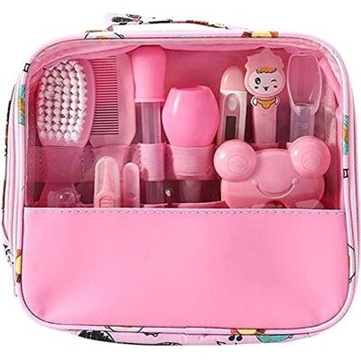 BIGILANTUH Trousse de Soin Bébé 13PCS Kit de Soin Bébé Trousse Bébé Naissance Bébé Clou Cheveux Soins de santé Des Thermomètre de Bain/Coupe- Rose - Publicité BIGILANTUH Trousse de Soin Bébé 13PCS Kit de Soin Bébé Trousse Bébé Naissance Bébé Clou Cheveux Soins de santé Des Thermomètre de Bain/Coupe- Rose - Publicité