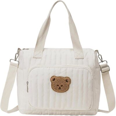 Generic Sac à langer - 1 pièce - Coton matelassé brodé ours - Grande capacité organisée - Maman voyage école UMD INTERACTIF - UMD EDUCATIF - Publicité Generic Sac à langer - 1 pièce - Coton matelassé brodé ours - Grande capacité organisée - Maman voyage école UMD INTERACTIF - UMD EDUCATIF - Publicité