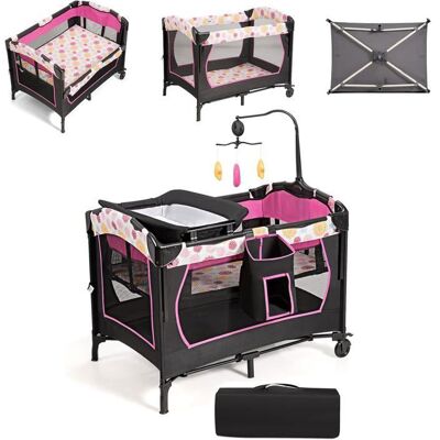 Costway Parc 3-en-1 pour Bébé - Co-Dodo, Table à Langer & Espace d'Activités - Publicité Costway Parc 3-en-1 pour Bébé - Co-Dodo, Table à Langer & Espace d'Activités - Publicité