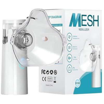 OEM Inhalateur Portable à Mailles Silencieux USB Rechargeable Diffusion Compact Adulte Enfant Voyage Portable Nébuliseur Blanc - Publicité OEM Inhalateur Portable à Mailles Silencieux USB Rechargeable Diffusion Compact Adulte Enfant Voyage Portable Nébuliseur Blanc - Publicité
