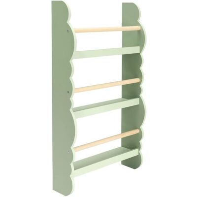 WOLTU Bibliothèque enfant en Bois MDF à 3 Niveaux 42.5x14.5x80cmVert + Chêne clair Vert - Publicité WOLTU Bibliothèque enfant en Bois MDF à 3 Niveaux 42.5x14.5x80cmVert + Chêne clair Vert - Publicité
