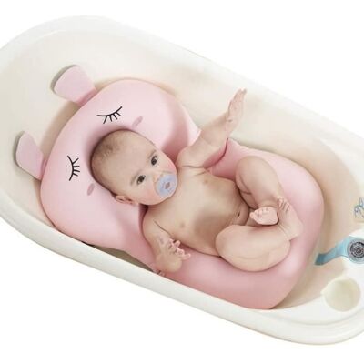 Coussin de Bain Flottant pour Bébé - Marque - Modèle - Antidérapant - Sans BPA - Cintre - Dimensions Blanc - Publicité Coussin de Bain Flottant pour Bébé - Marque - Modèle - Antidérapant - Sans BPA - Cintre - Dimensions Blanc - Publicité