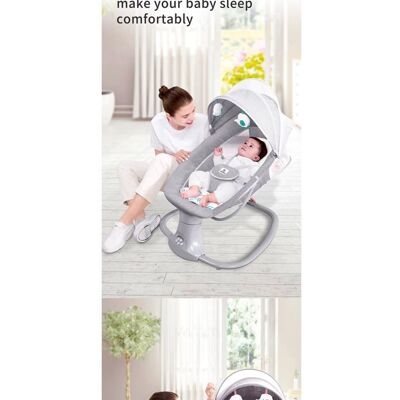 SANS MARQUE Berceau électrique pour bébé avec balancement automatique télécommande moustiquaire et coussin respirant - Publicité SANS MARQUE Berceau électrique pour bébé avec balancement automatique télécommande moustiquaire et coussin respirant - Publicité