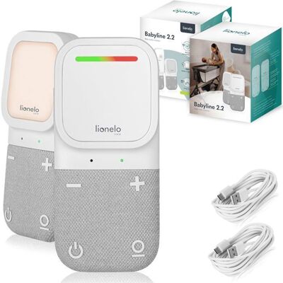 Babyphone audio LIONELO Babyline 2.2 - Communication bidirectionnelle - 12h sans fil Blanc - Publicité Babyphone audio LIONELO Babyline 2.2 - Communication bidirectionnelle - 12h sans fil Blanc - Publicité