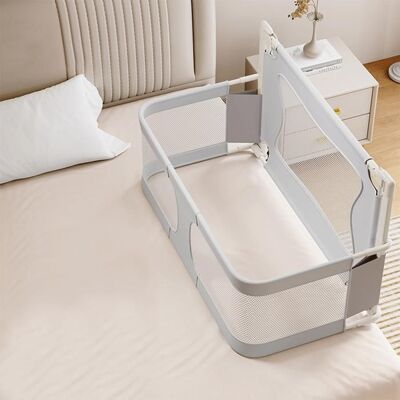 HOMEWELL YIYI. LIT POUR BÉBÉ 3 EN 1 AVEC MOUSTIQUAIRE HAUTEUR RÉGLABLE PLIABLE 120 X 50 X 105 CM GRIS Gris - Publicité HOMEWELL YIYI. LIT POUR BÉBÉ 3 EN 1 AVEC MOUSTIQUAIRE HAUTEUR RÉGLABLE PLIABLE 120 X 50 X 105 CM GRIS Gris - Publicité