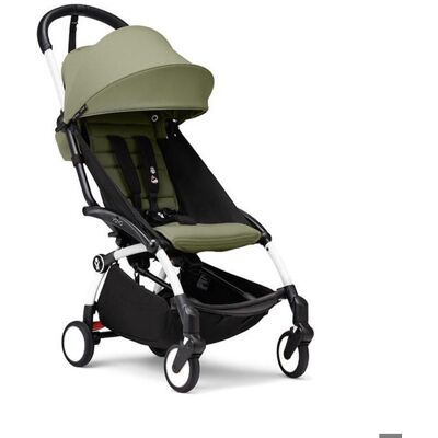 STOKKE - Poussette Yoyo 3 Pack 6+ Olive Cadre Blanc Blanc - Publicité STOKKE - Poussette Yoyo 3 Pack 6+ Olive Cadre Blanc Blanc - Publicité
