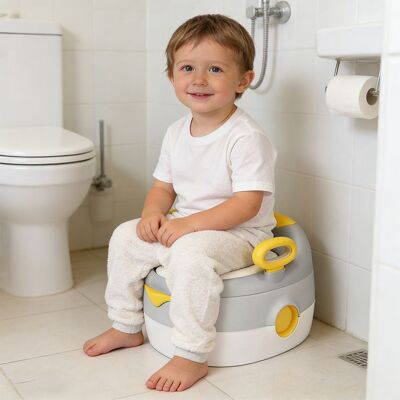 HOMEWELL YIYI. TOILETTES PORTABLES POUR ENFANTS AVEC ACCOUDOIRS - 35*30*27CM - GRIS Gris - Publicité HOMEWELL YIYI. TOILETTES PORTABLES POUR ENFANTS AVEC ACCOUDOIRS - 35*30*27CM - GRIS Gris - Publicité