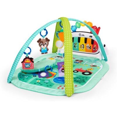BABY EINSTEIN Tapis de sol éveil bébé évolutif 4-en-1 - Kickin’ Tunes à la ferme - Jouet piano amovible arche jouets multilingue Vert - Publicité BABY EINSTEIN Tapis de sol éveil bébé évolutif 4-en-1 - Kickin’ Tunes à la ferme - Jouet piano amovible arche jouets multilingue Vert - Publicité