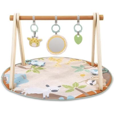 INGENUITY Tapis déveil bébé pliable WonderWood rond avec arche de jeux en bois mirroir et jouets bébé Beige - Publicité INGENUITY Tapis déveil bébé pliable WonderWood rond avec arche de jeux en bois mirroir et jouets bébé Beige - Publicité