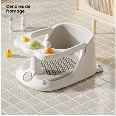 ANIYOO Siège de bain pour bébé dès 6 mois antidérapant confortable et entièrement enveloppant pour bébé et tout-petit - Gris. Gris - Publicité ANIYOO Siège de bain pour bébé dès 6 mois antidérapant confortable et entièrement enveloppant pour bébé et tout-petit - Gris. Gris - Publicité