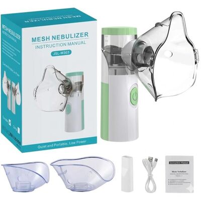 OEM Inhalateur Portable à Mailles Silencieux USB Rechargeable Diffusion Fine Compact Adulte Enfant Voyage Nébuliseur Blanc - Publicité OEM Inhalateur Portable à Mailles Silencieux USB Rechargeable Diffusion Fine Compact Adulte Enfant Voyage Nébuliseur Blanc - Publicité