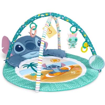 Bright Starts DISNEY BABY - STITCH - Tapis de sol éveil bébé évolutif arche avec jouets sensoriels peluche miroir coussin Stitch hochet Bleu - Publicité Bright Starts DISNEY BABY - STITCH - Tapis de sol éveil bébé évolutif arche avec jouets sensoriels peluche miroir coussin Stitch hochet Bleu - Publicité