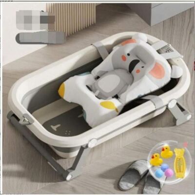 Baignoire pour nouveau-né - MIPAN - Baignoire bébé pliable - Avec support +Tapis de bain + Thermomètre + Jouet - Gris - Publicité Baignoire pour nouveau-né - MIPAN - Baignoire bébé pliable - Avec support +Tapis de bain + Thermomètre + Jouet - Gris - Publicité