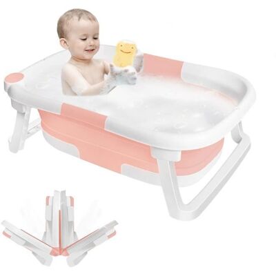 Baignoire bébé pliable - HOMEWELL - Rose - 63*43*20CM Rose - Publicité Baignoire bébé pliable - HOMEWELL - Rose - 63*43*20CM Rose - Publicité