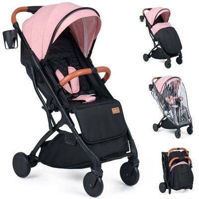 Poussette Nouveau-né Pliable à une Main COSTWAY-Capote RéglableDossier Inclinable-PanierHousse Pluie Porte-Gobelet15 kg-Rose Rose - Publicité Poussette Nouveau-né Pliable à une Main COSTWAY-Capote RéglableDossier Inclinable-PanierHousse Pluie Porte-Gobelet15 kg-Rose Rose - Publicité