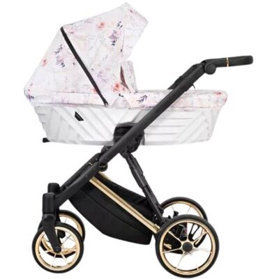 KUNERT Poussette Ivento Premium Ive 04 Delicate Flowers Gold Beige - Publicité KUNERT Poussette Ivento Premium Ive 04 Delicate Flowers Gold Beige - Publicité