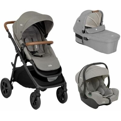 JOIE - Poussette trio Alore + siège-auto I-Gemm 3 + nacelle Ramble XL Pebble Gris - Publicité JOIE - Poussette trio Alore + siège-auto I-Gemm 3 + nacelle Ramble XL Pebble Gris - Publicité