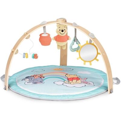 Bright Starts DISNEY BABY- WINNIE- Tapis déveil bébé au sol reversible évolutif pliable- arche en bois- jouets sensoriels et musicaux miroir Bleu - Publicité Bright Starts DISNEY BABY- WINNIE- Tapis déveil bébé au sol reversible évolutif pliable- arche en bois- jouets sensoriels et musicaux miroir Bleu - Publicité