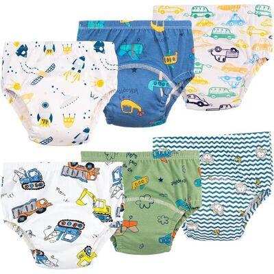 NOBRAND Culotte Apprentissage Propreté Fille Garcon,Lot De 6 Coton Rembourrées Pour Bébé Propreté Enfant Doux Lavable 2-6 Ans - Publicité NOBRAND Culotte Apprentissage Propreté Fille Garcon,Lot De 6 Coton Rembourrées Pour Bébé Propreté Enfant Doux Lavable 2-6 Ans - Publicité