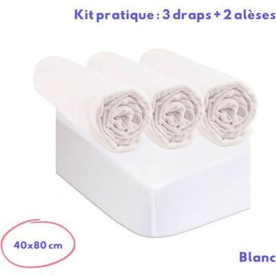 Easy Dort - 3 draps housse en coton jersey - Kit linge bébé - Publicité Easy Dort - 3 draps housse en coton jersey - Kit linge bébé - Publicité