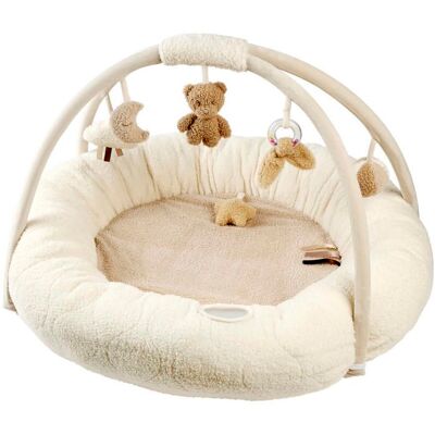 NATTOU - Tapis pouf avec arches Teddy Bouclette 90cm - Ecru Beige - Publicité NATTOU - Tapis pouf avec arches Teddy Bouclette 90cm - Ecru Beige - Publicité