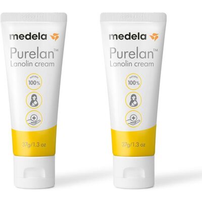 Medela Lot de 2 Crème dallaitement à la lanoline PureLan™ 37g - Soulage et hydrate - Publicité Medela Lot de 2 Crème dallaitement à la lanoline PureLan™ 37g - Soulage et hydrate - Publicité